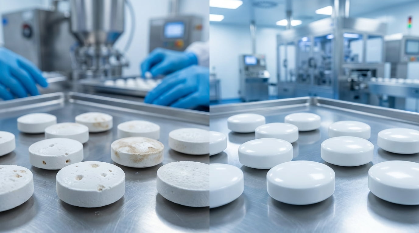 مقارنة بين الأقراص المعيبة ذات الطبقة الرقيقة والأقراص ذات الطبقة الملساء