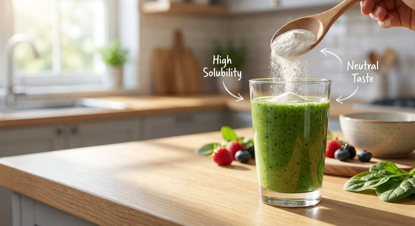 مسحوق الدكسترين المقاوم يذوب في مشروب وظيفي