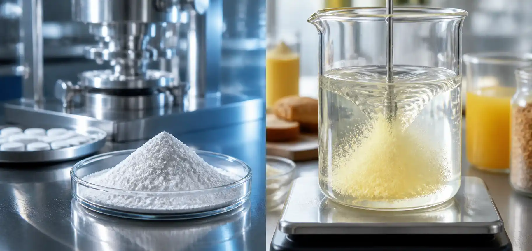 Comparing MCC excipient with resistant dextrin soluble fiber