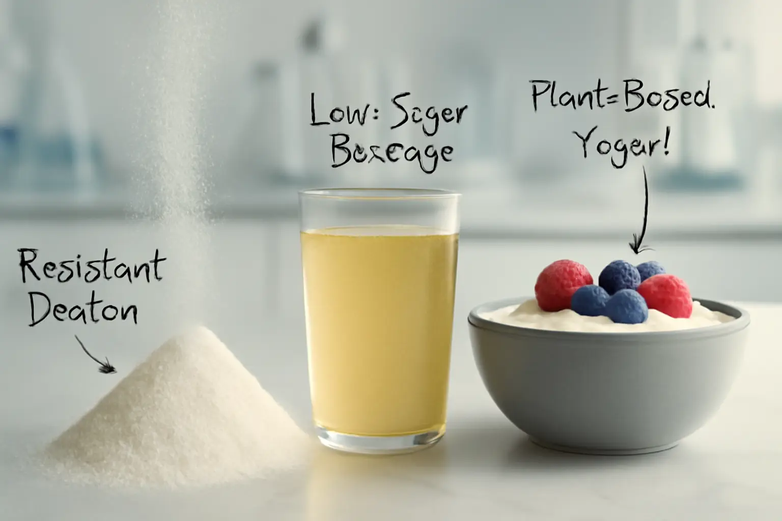 Resistant dextrin applications in beverages and plant-based dairy