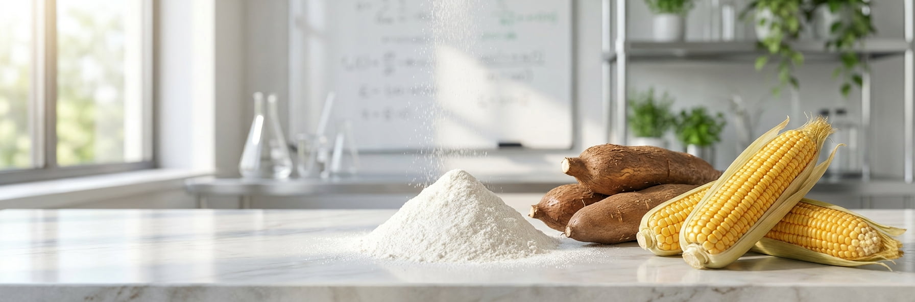 Poudre de dextrine résistante à base de maïs non OGM et de tapioca biologique